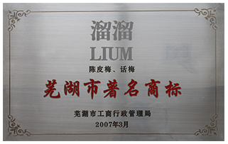 2007/“芜湖市著名商标”